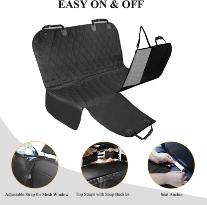 Dog Seat Cover Dog - Black