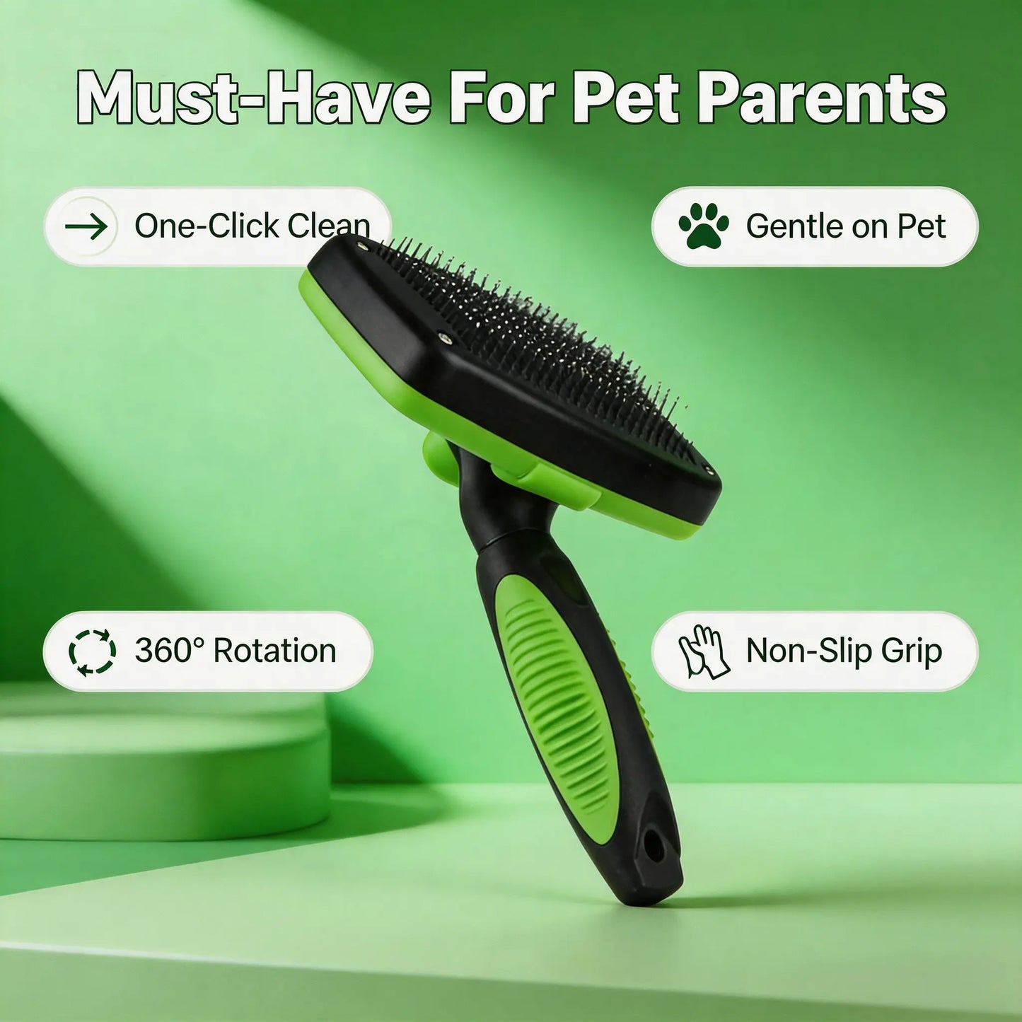 Self-Cleaning Pet Slicker Brush