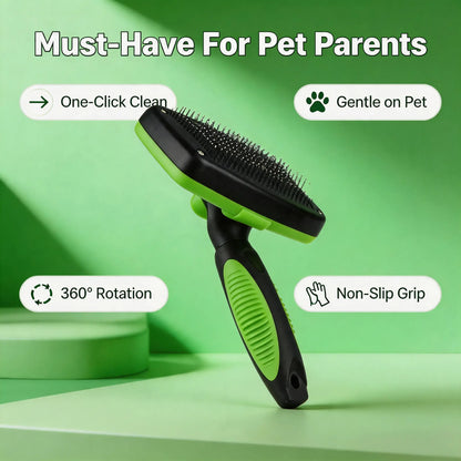 Self-Cleaning Pet Slicker Brush