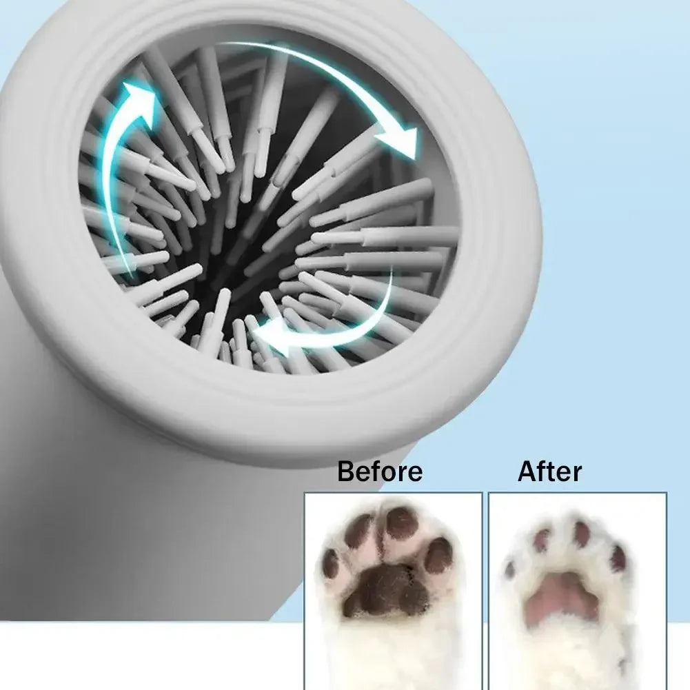 Electric Automatic Dog Paw Cleaner and Massager with USB Charging for Small, Medium, and Large Breeds