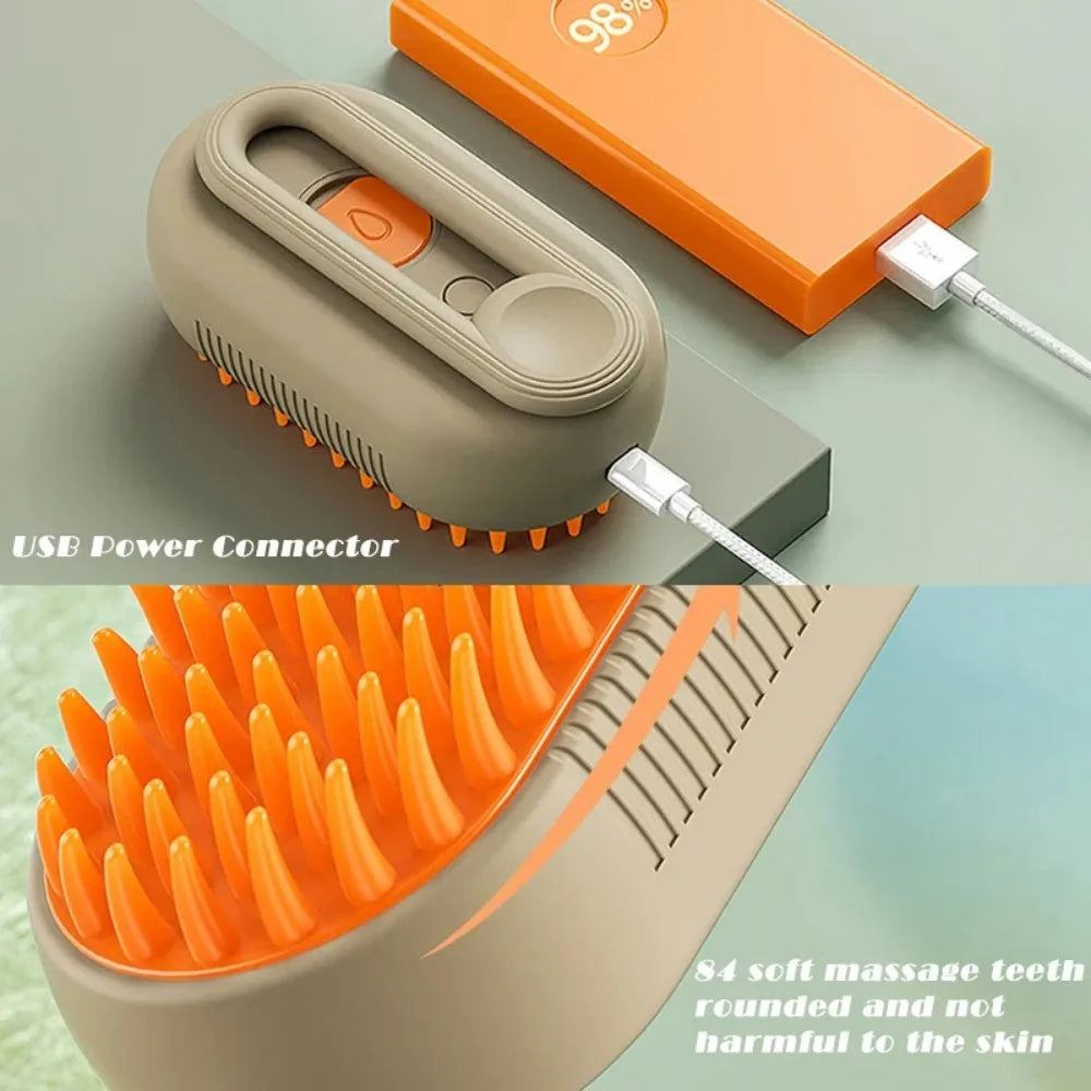 Dog Steamy Brush (Electric Sprayer)