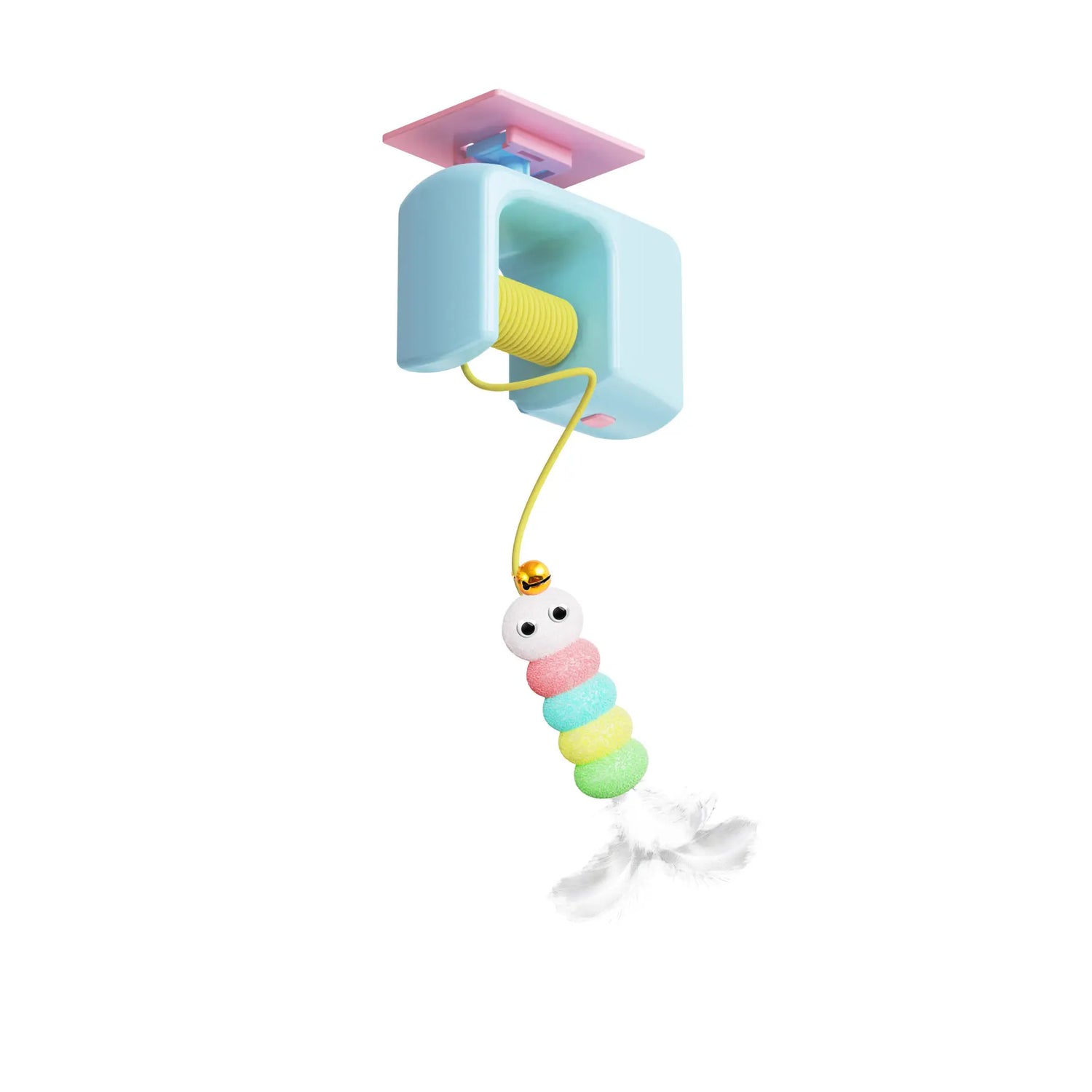 Interactive Retractable Bungee Cat Kitty Toy , Automatic Hanging Door Cat Toy, USB Rechargeable