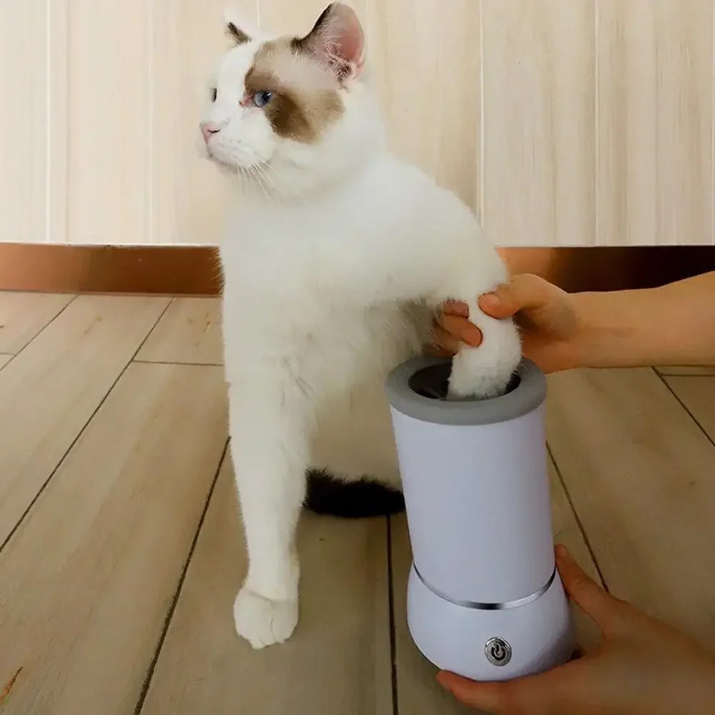 Electric Automatic Dog Paw Cleaner and Massager with USB Charging for Small, Medium, and Large Breeds